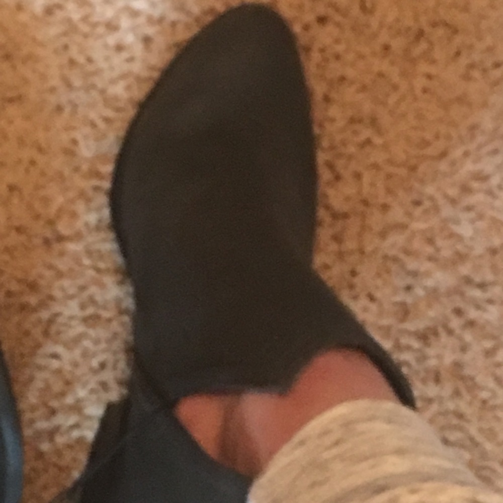 New Express Dark Slate Grey Niche Ankle Bootie 7 - Picture 6 of 8